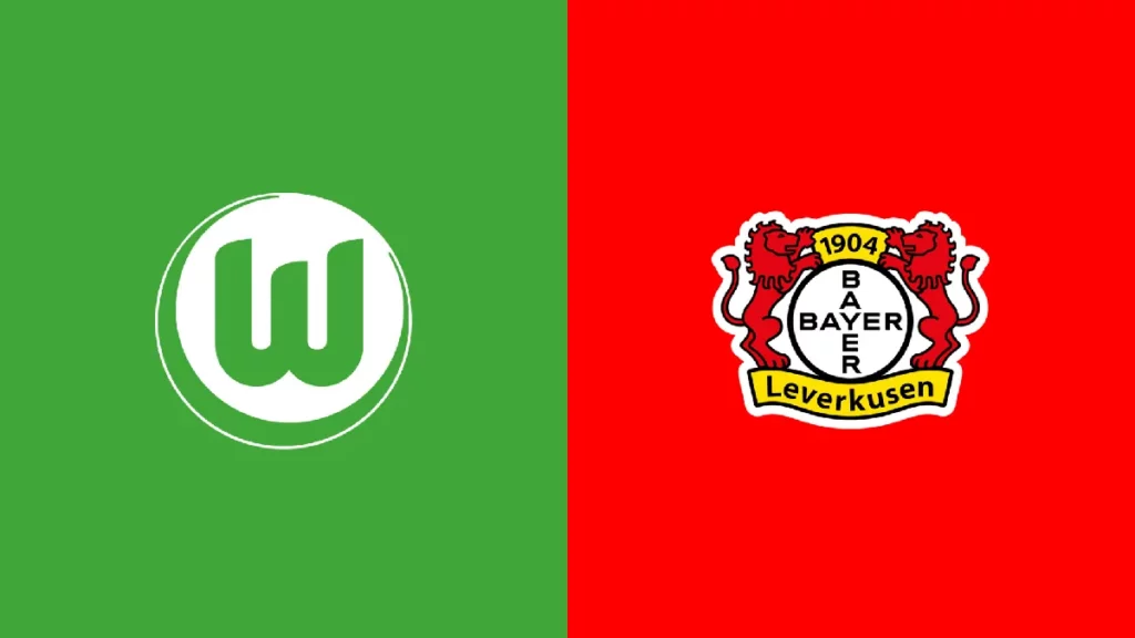 Wolfsburg FC Logo vs Bayer Leverkusen FC Logo