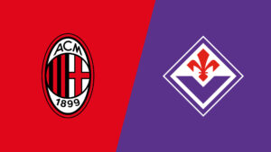 Team Logos of AC Milan vs Fiorentina