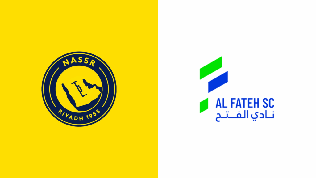 Team Logos of Al Nassr vs Al Fateh