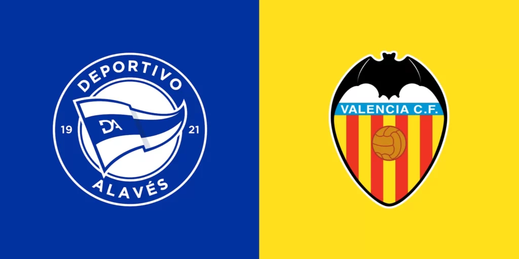 Team Logos of Alaves vs Valencia