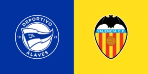 Team Logos of Alaves vs Valencia