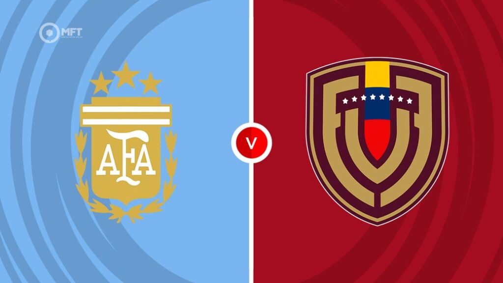 Team Logos of Argentina vs Venezuela