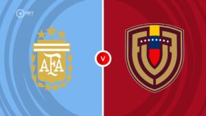 Team Logos of Argentina vs Venezuela