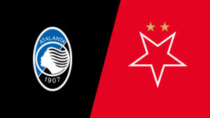 Team Logos of Atalanta vs Slavia Prague