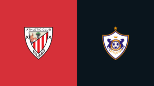 Team Logos of Athletic Bilbao vs Qarabag