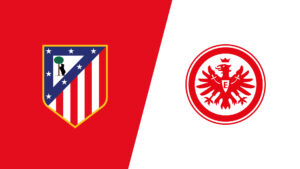 Team Logos of Atletico Madrid vs Eintracht Frankfurt
