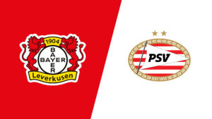 Team Logos of Bayer Leverkusen vs PSV