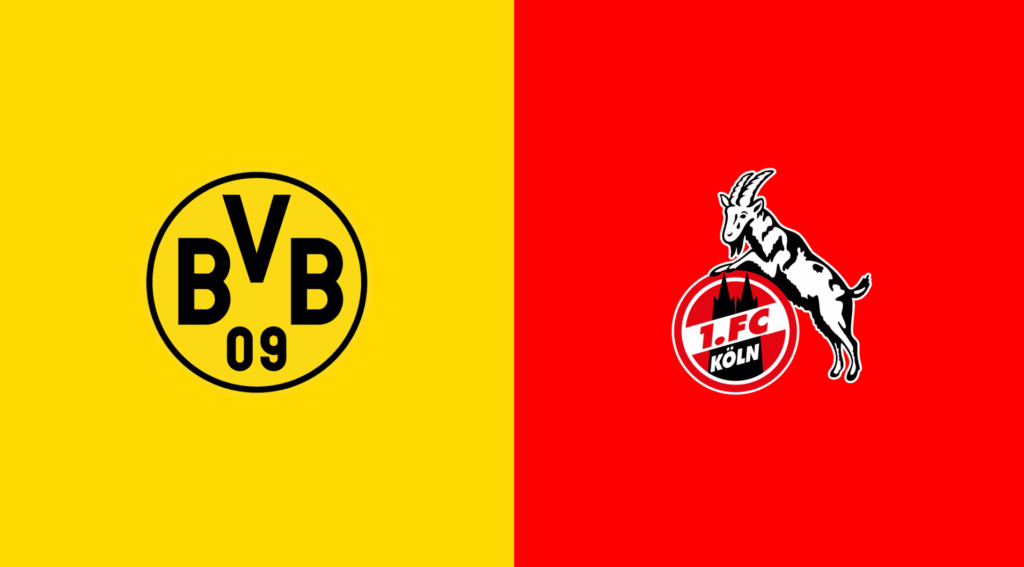 Team Logos of Borussia Dortmund vs FC Koln