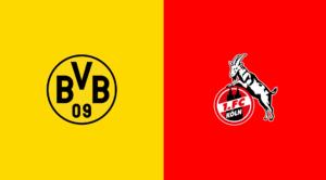 Team Logos of Borussia Dortmund vs FC Koln