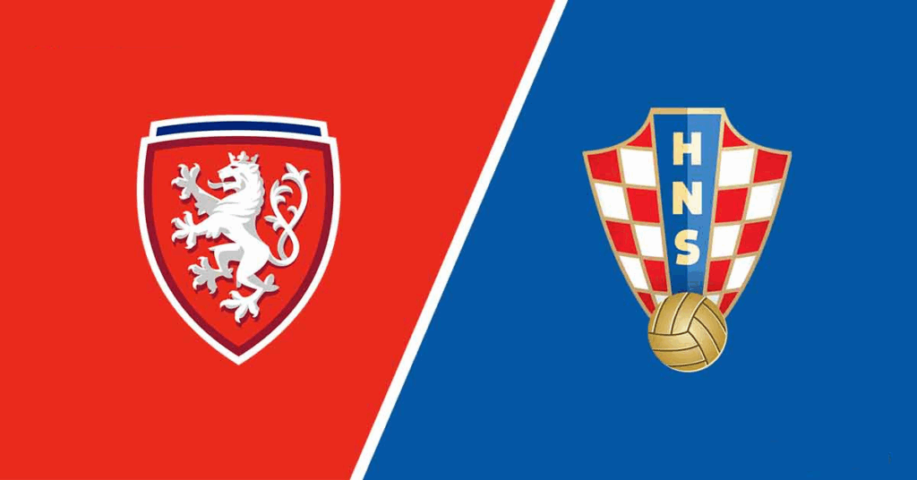 Team Logos of Czech Republic vs Croatia