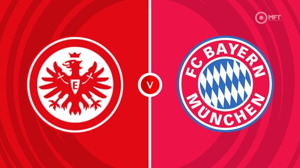 Team Logos of Eintracht Frankfurt vs Bayern Munich
