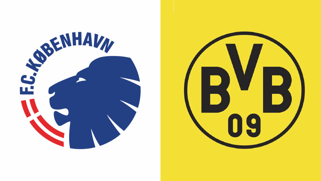 Team Logos of FC Copenhagen vs Borussia Dortmund