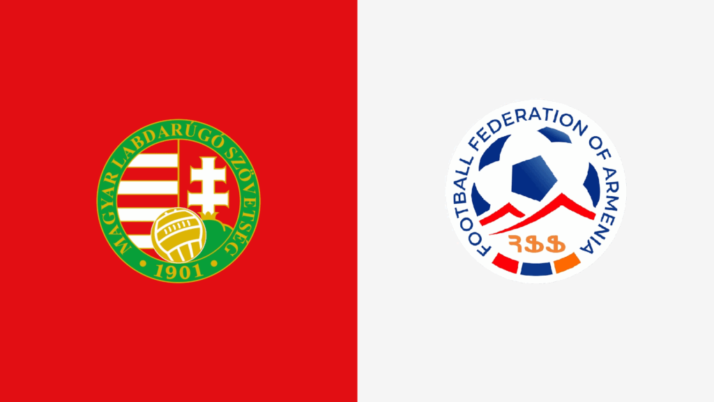 Team Logos of Hungary vs Armenia