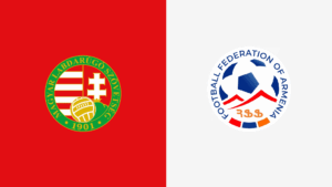 Team Logos of Hungary vs Armenia