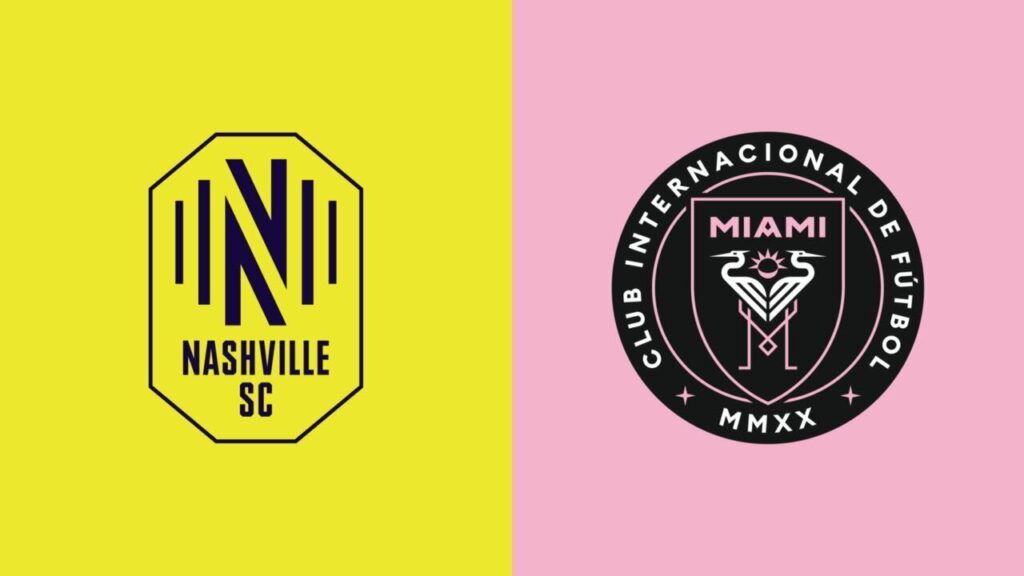Team Logos of Inter Miami vs Nashville SC