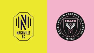Team Logos of Inter Miami vs Nashville SC