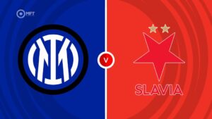 Team Logos of Inter vs Slavia Prague