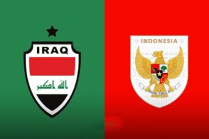 Team Logos of Iraq vs Indonesia