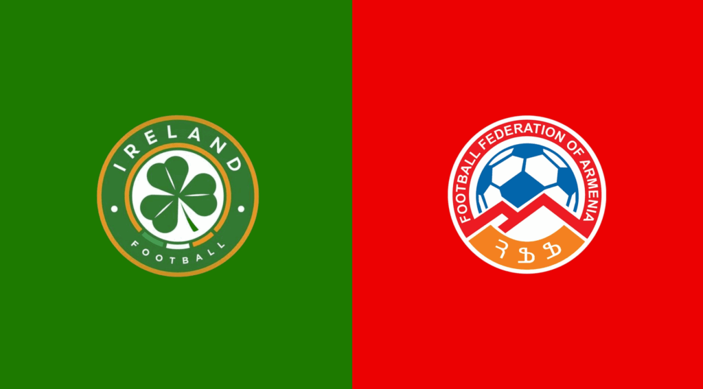 Team Logos of Ireland vs Armenia