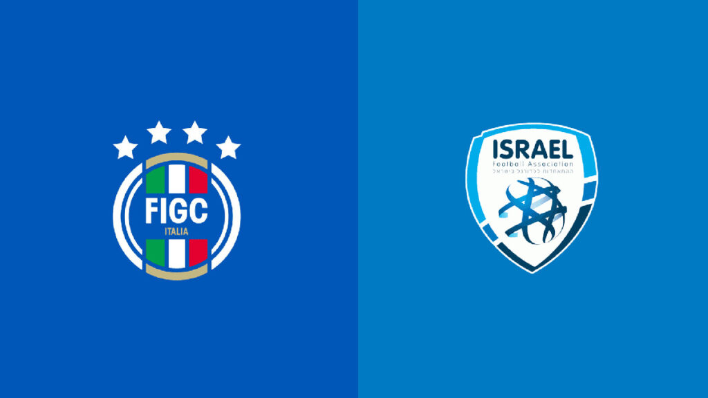 Team Logos of Italy vs Israel