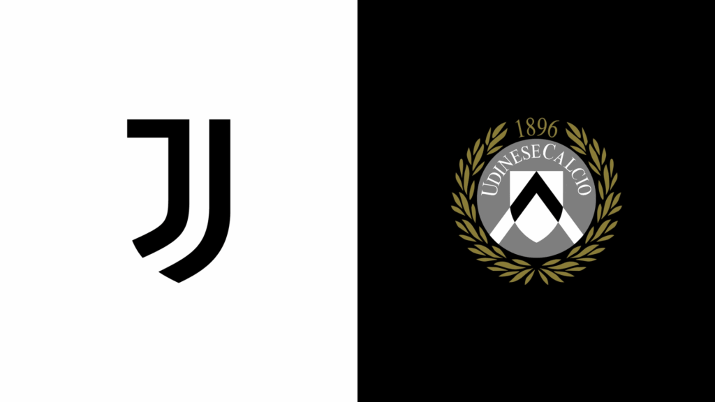 Team Logos of Juventus vs Udinese