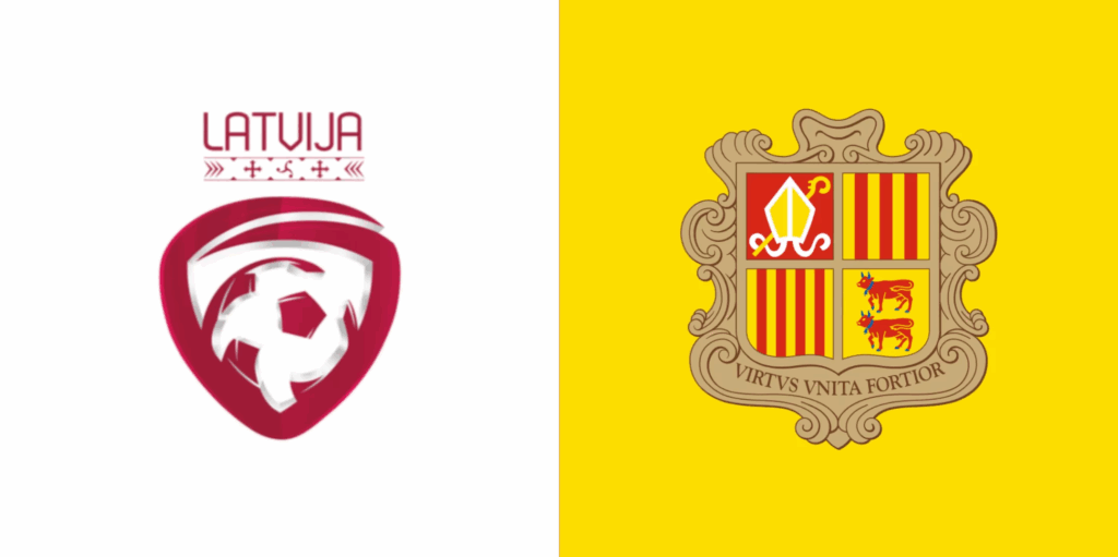 Team Logos of Latvia vs Andorra