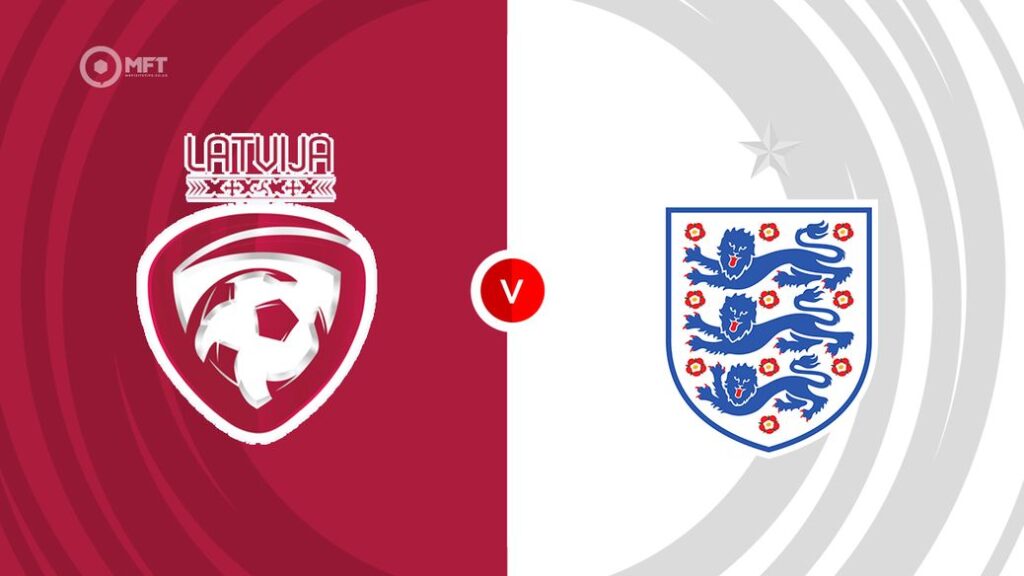 Team Logos of Latvia vs England