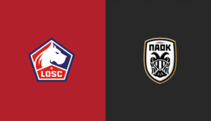 Team Logos of Lille vs PAOK