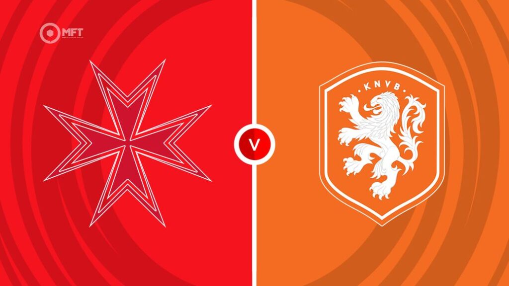 Team Logos of Malta vs Netherlands