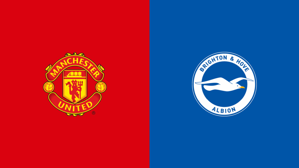 Team Logos of Manchester United vs Brighton