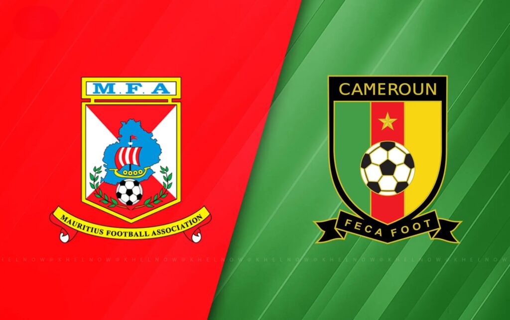 Team Logos of Mauritius vs Cameroon