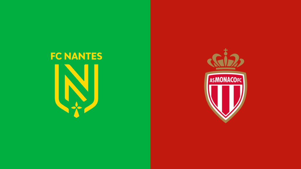 Team Logos of Nantes vs AS Monaco