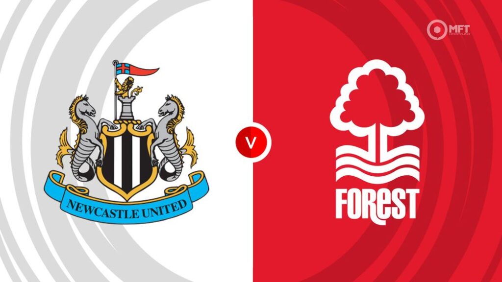 Team Logos of Newcastle United vs Nottingham Forest