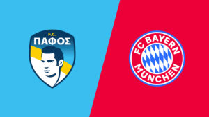 Team Logos of Pafos vs Bayern Munich