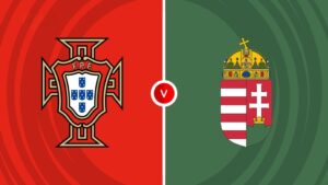Team Logos of Portugal vs Hungary