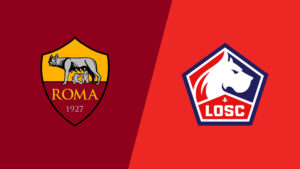 Team Logos of Roma vs Lille