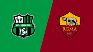 Team Logos of Sassuolo vs AS Roma
