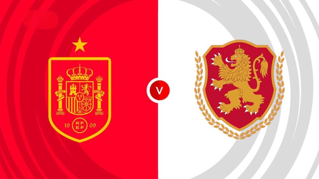 Team Logos of Spain vs Bulgaria