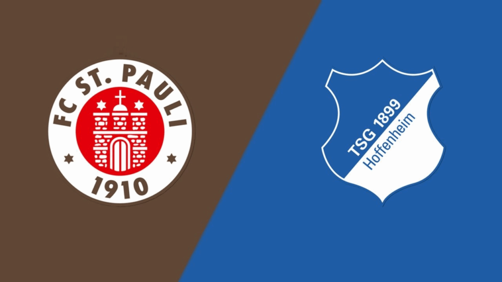 Team Logos of St. Pauli vs Hoffenheim