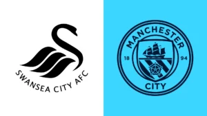 Team Logos of Swansea vs Manchester City