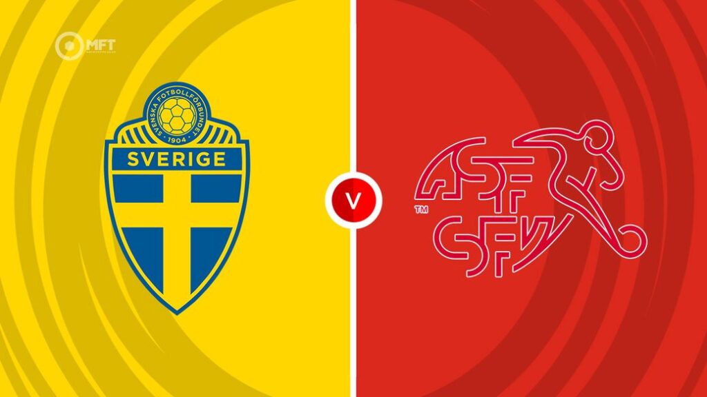 Team Logos of Sweden vs Switzerland
