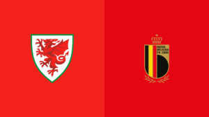 Team Logos of Wales vs Belgium