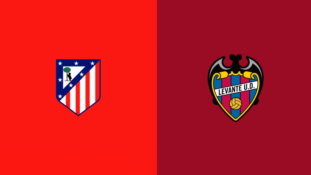 Team Logos of Atletico Madrid vs Levante