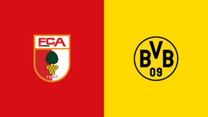 Team Logos of Augsburg vs Borussia Dortmund