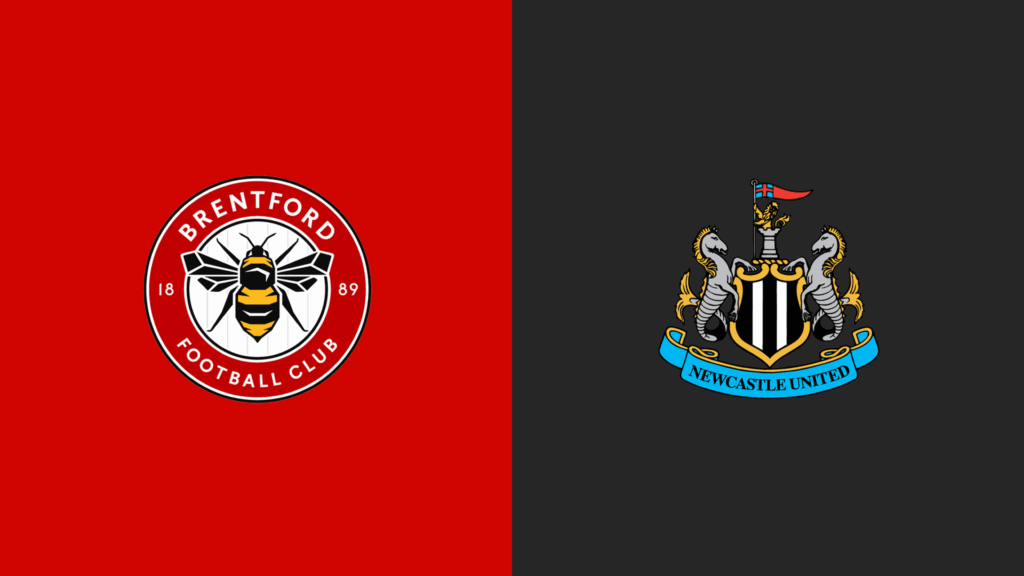 Team Logos of Brentford vs Newcastle United