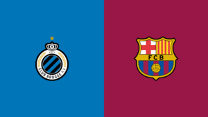 Team Logos of Club Brugge vs Barcelona