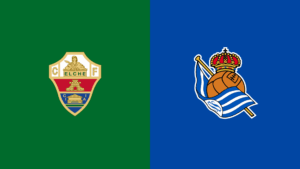 Team Logos of Elche vs Real Sociedad