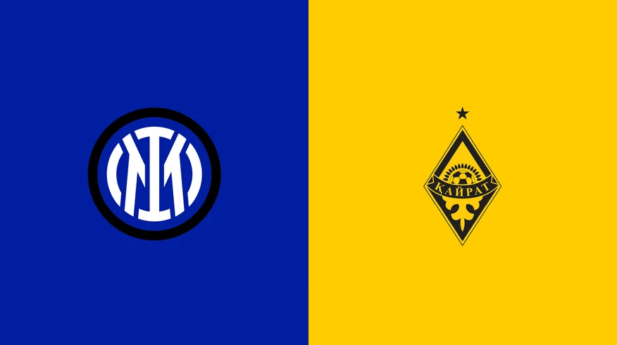 Team Logos of Inter Milan vs Kairat Almaty