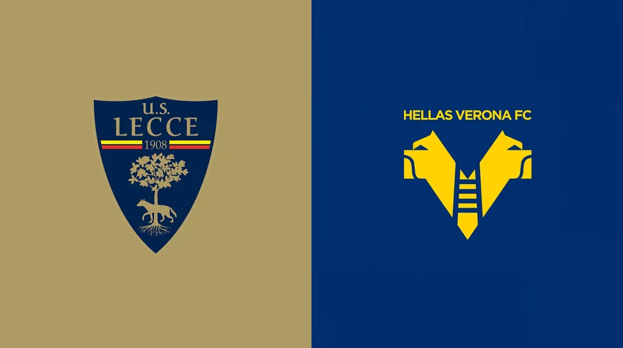 Team Logos of Lecce vs Hellas Verona