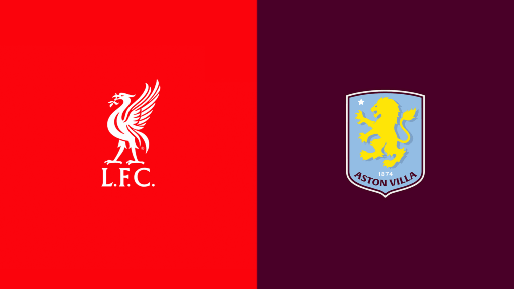 Team Logos of Liverpool vs Aston Villa
